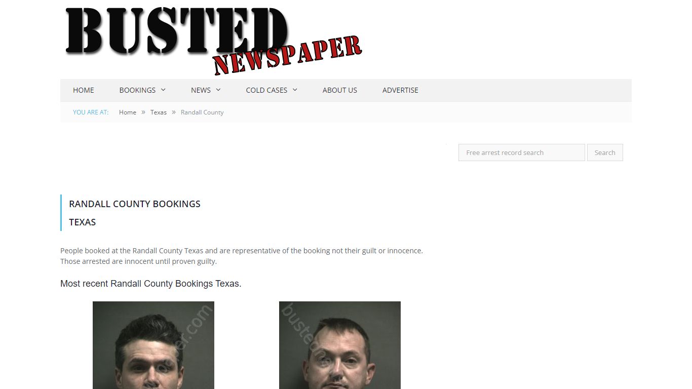Randall County, TX Mugshots - BUSTEDNEWSPAPER.COM